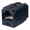 Panduit CATEGORY 6A, RJ45, 8-POSITION, 8-WIRE UNIVERSAL COUPLER, MODULE -BLACK CC6X88BL - alternate 2